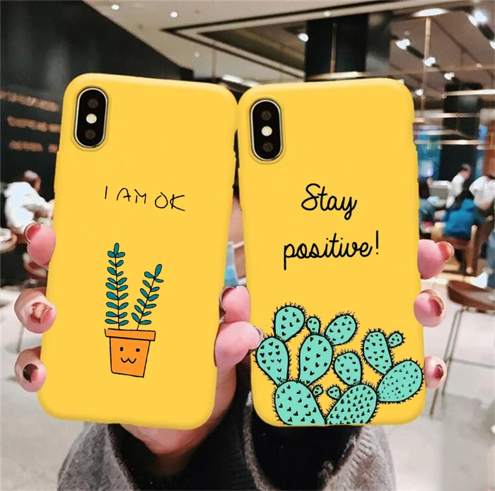 Чехол для Телефона iPhone 6 6s 7 8 Plus X XR XS Max милый мягкий чехол из ТПУ с изображением