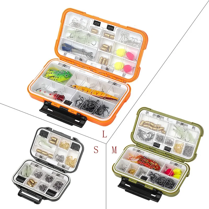 

Waterproof Fishing Tackle Box Double-Sided Bait Lure Box Fish Hook Hook Up Storage Box Carp Fly Fishing Accessories Fishing Box