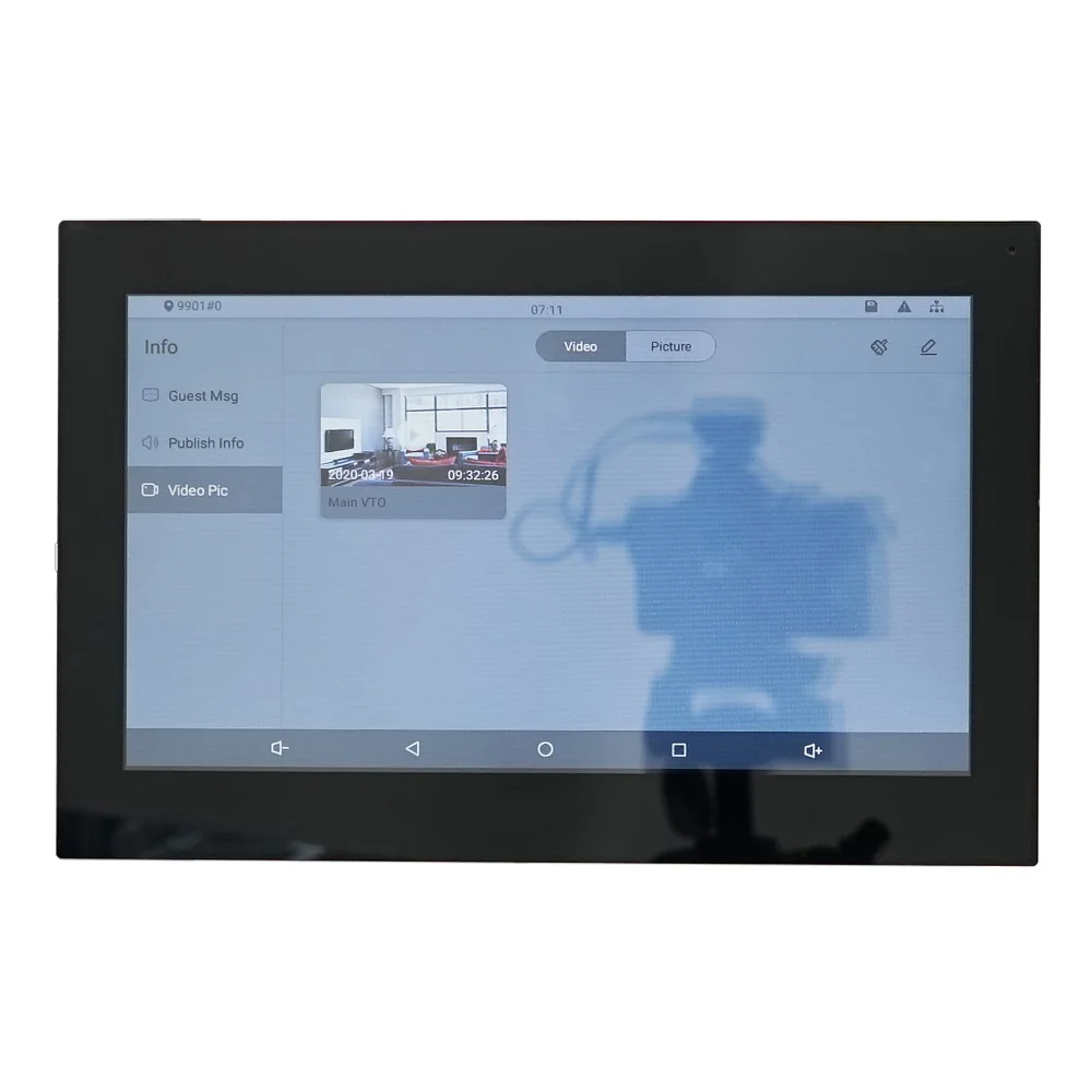 DH логотип VTH5341G W PoE(802.3af) андроид 10 дюймовый цифровой внутренний монитор видео