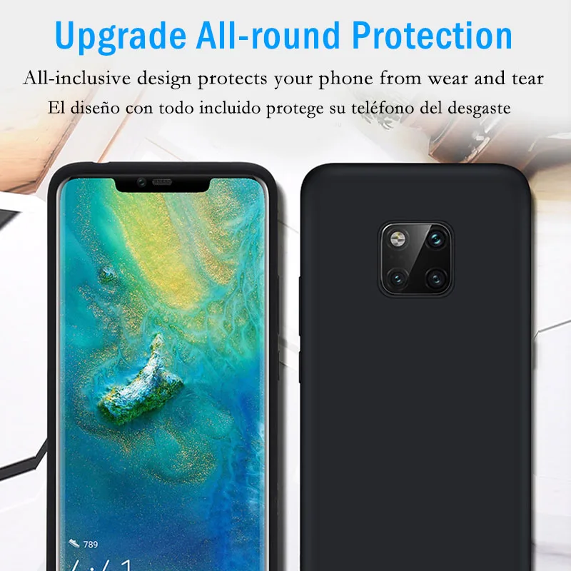 Жидкий Силиконовый противоударный чехол для Huawei P30 P40 Lite P20 Pro P Smart 2020 2019 защитный