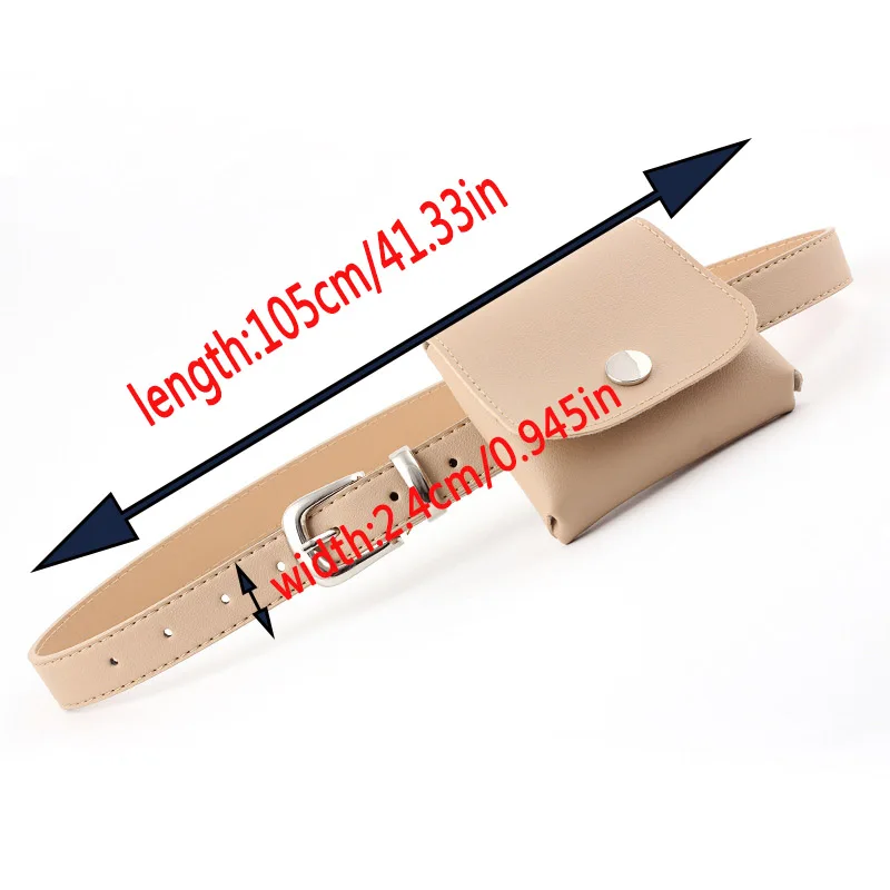 Women's Practical Faux Leather Belt Ladies Fashion Dress Decorative Waistbelt Detachable Mobile Phone Bag | Аксессуары для