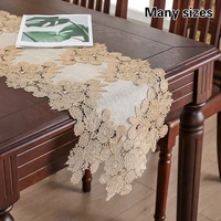 european style simple cotton lace trim dining table runner flag pad piano tv cabinet cover hotel furniture banquet party decor