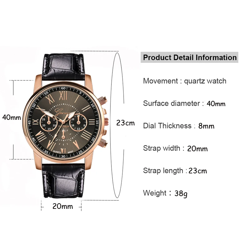 Мужские часы в стиле ретро кожаный кварц британский стиль римские цифровые