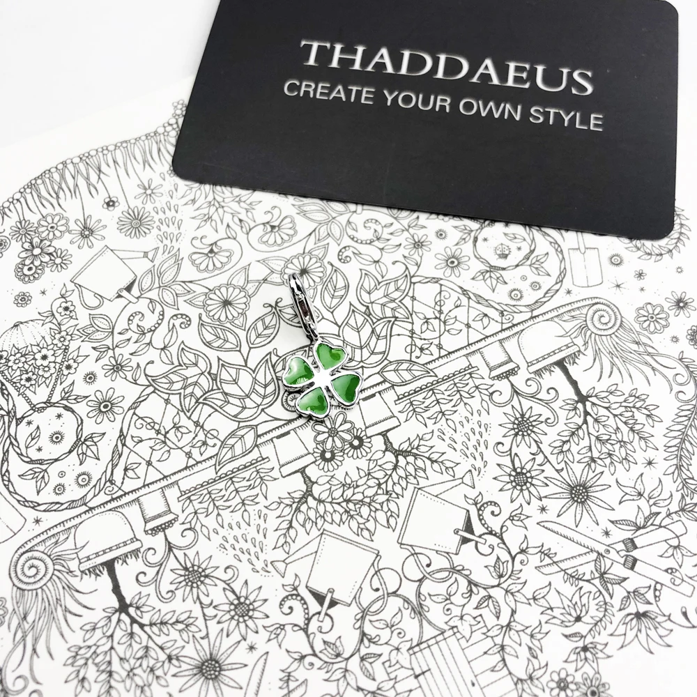 

Charm Necklace Dreamcatcher Clover Feathers,2020 Spring Fashion Jewelry Europe 925 Sterling Silver Bijoux Trendy Gift For Women