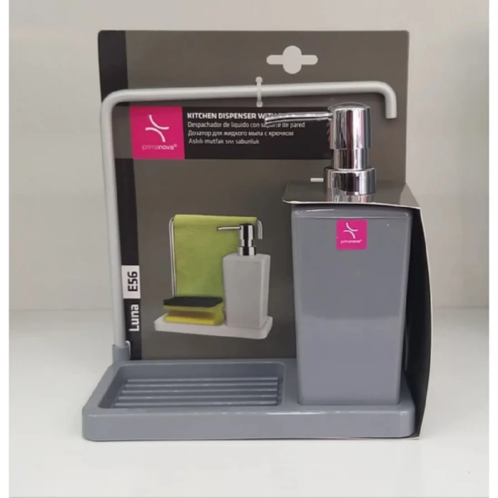 

Liquid Soap Dispenser With Rotatable Hanger Hanging Dish Sponge Holder Kitchen Bathroom Accessories 3 Colors Washing Bottles