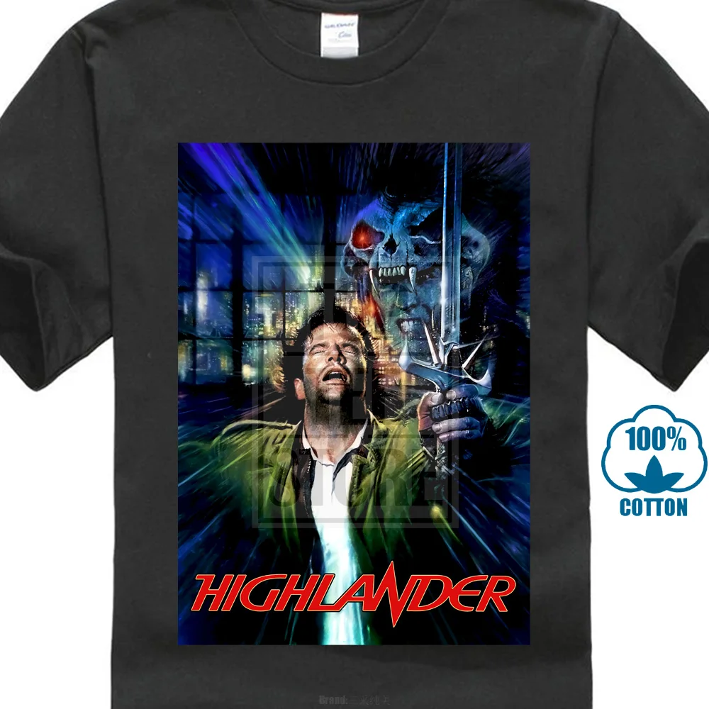 

Highlander Movie Poster Men'S T Shirt Streetwear Fashion Tshirt Homme 2020 Tee Shirt Custom T-Shirt Men Clothing 2020 022022
