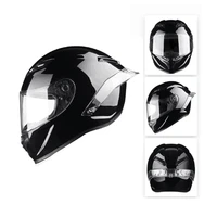 new promotion clear visor dot ce skull pattern motorcycle helmet safety racing moto helmet casco capacete gloss black m