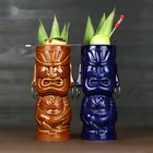 Классическая барная чашка Tiki, керамическая чашка Tiki, Коктейльная чашка, гавайская креативная личность, бокал для вина, тотем, чашка ZM110612