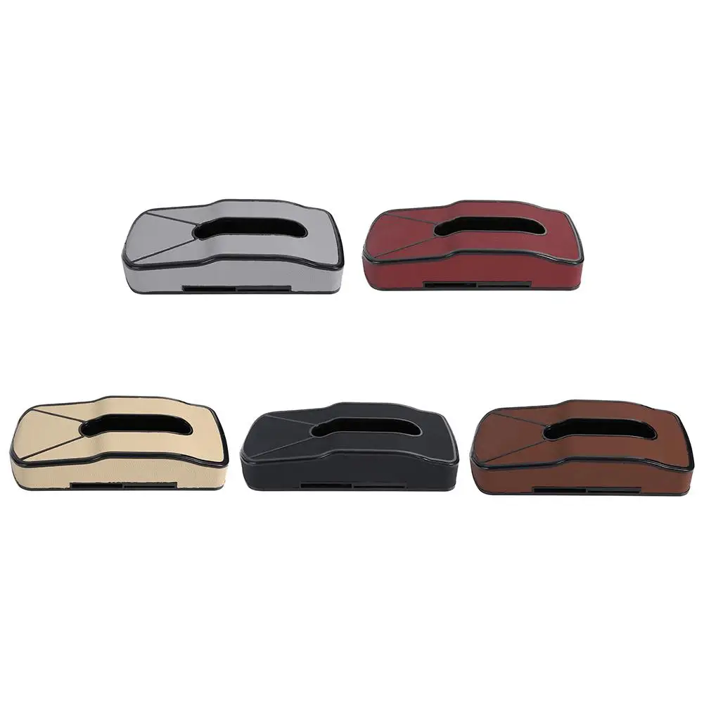 Тканевая коробка из искусственной кожи для автомобиля солнцезащитный козырек