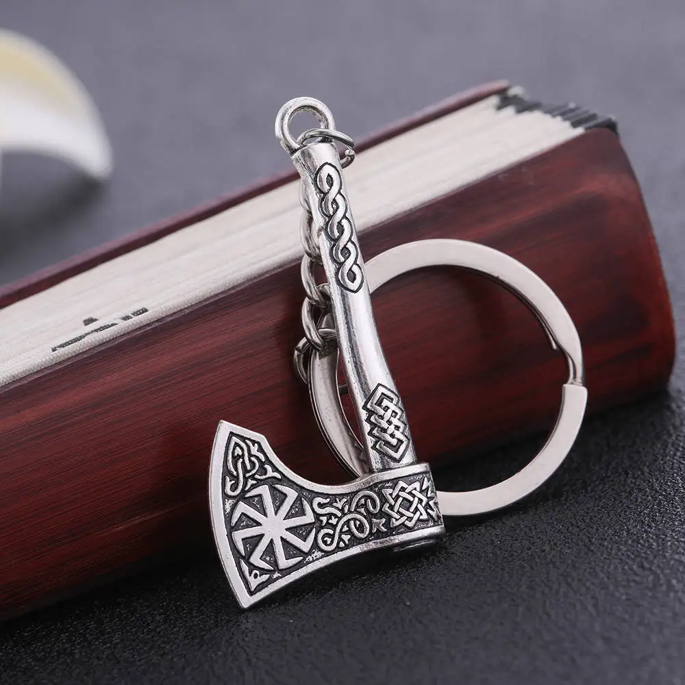Teamer винтажная Valknut Triquetra подвеска в виде топора брелок античный Шарм брелок компас Кельтский Узел Wicca Viking ювелирные изделия для сумки - Цвет: 12