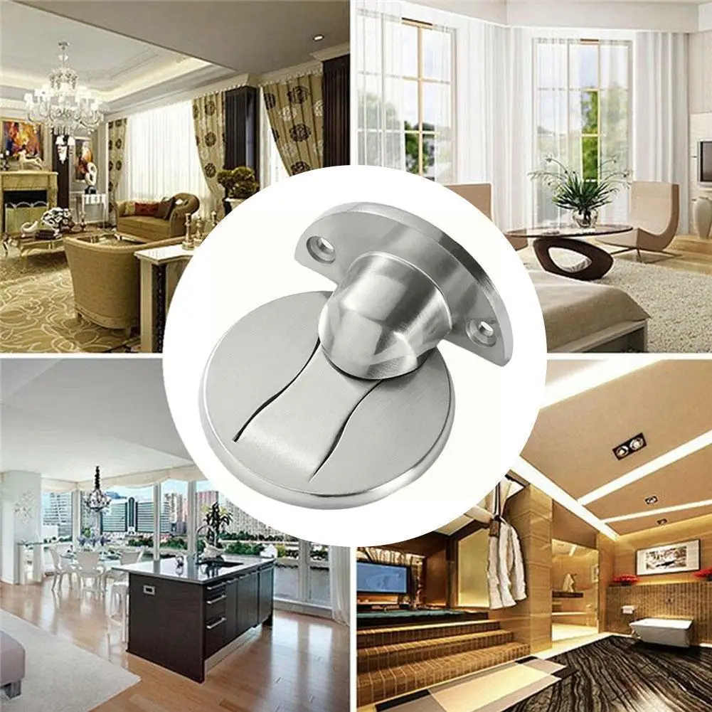 

Non-punch Suction Door Stopper Magnetic Door Stops Nail-free Floor Stopper Catch Furniture Hidden Holders Door Door Hardwar C0y1