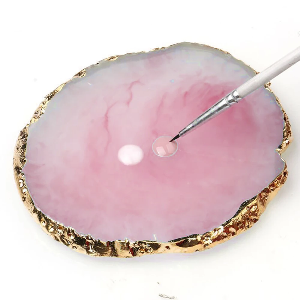 Палитра из натуральной смолы для нейл арта 1 шт. держатель акрилового гель лака