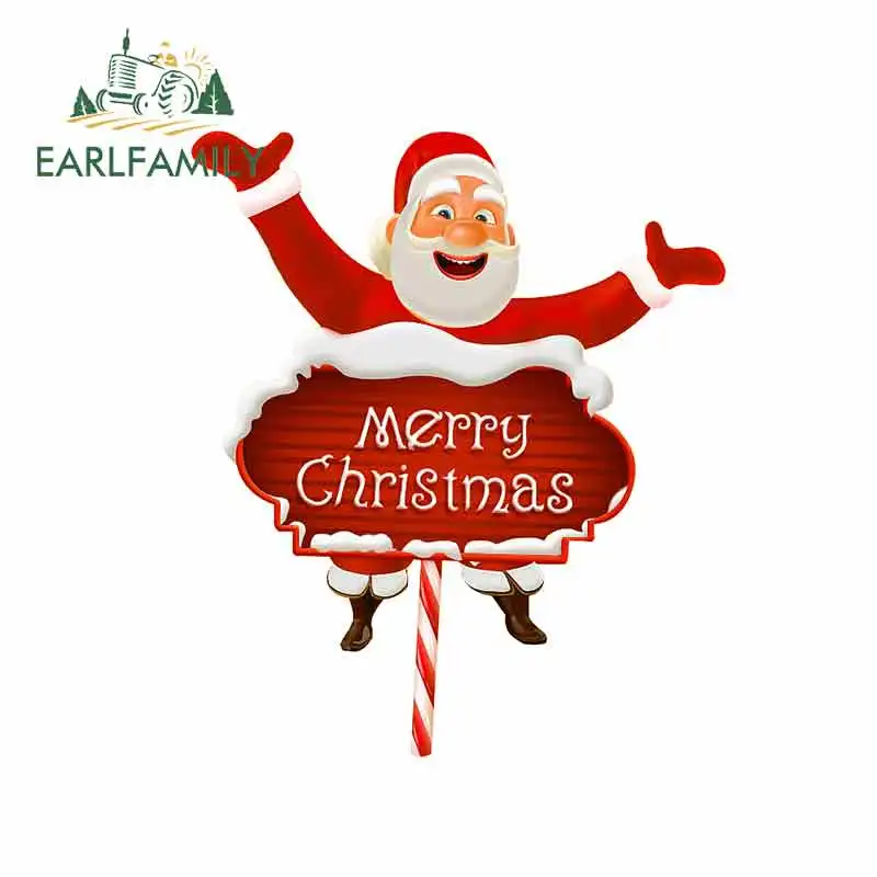 EARLFAMILY 13 см x 11 1 для Санта Клауса Мультяшные виниловые наклейки на машину JDM бампер