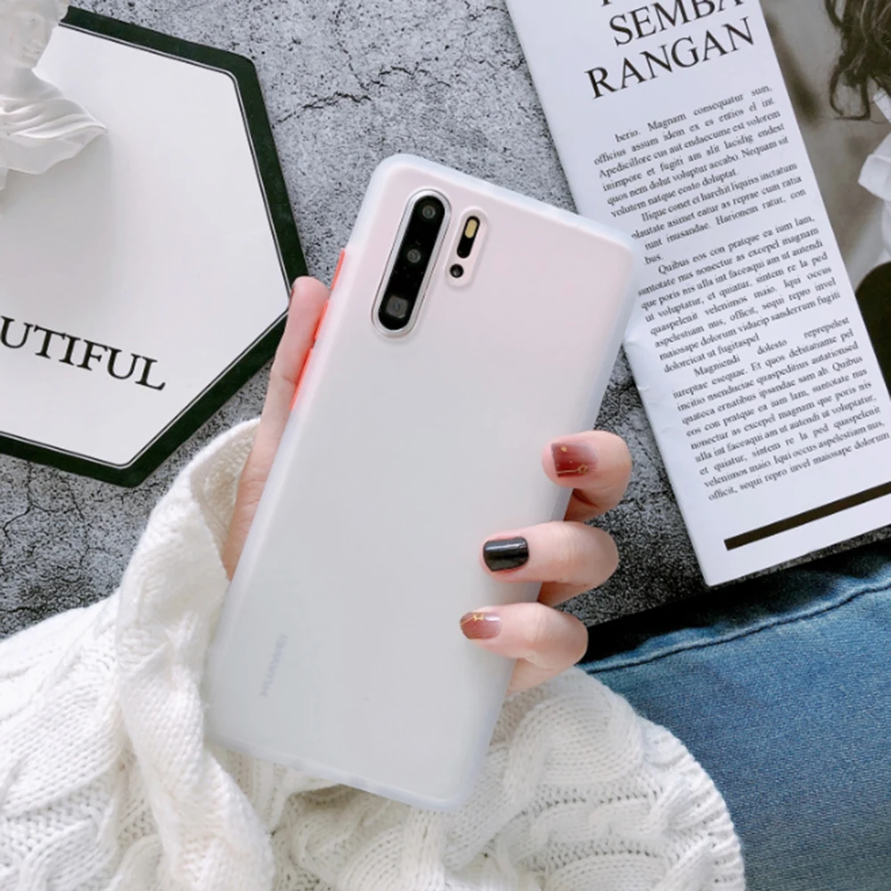 

Suitable For Huawei Mate30 P40 Matte Skin Feel Shell NOVA5 / 6SE Drop-resistant Transparent P30Pro Mobile Phone Case Brand New