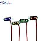 DC 2,5 V-32V постоянного тока светодиодный красные, синие Цифровой вольтметр 0,28 дюйма Напряжение метр Мощность Вольт тестер детектор для авто мобильного телефона