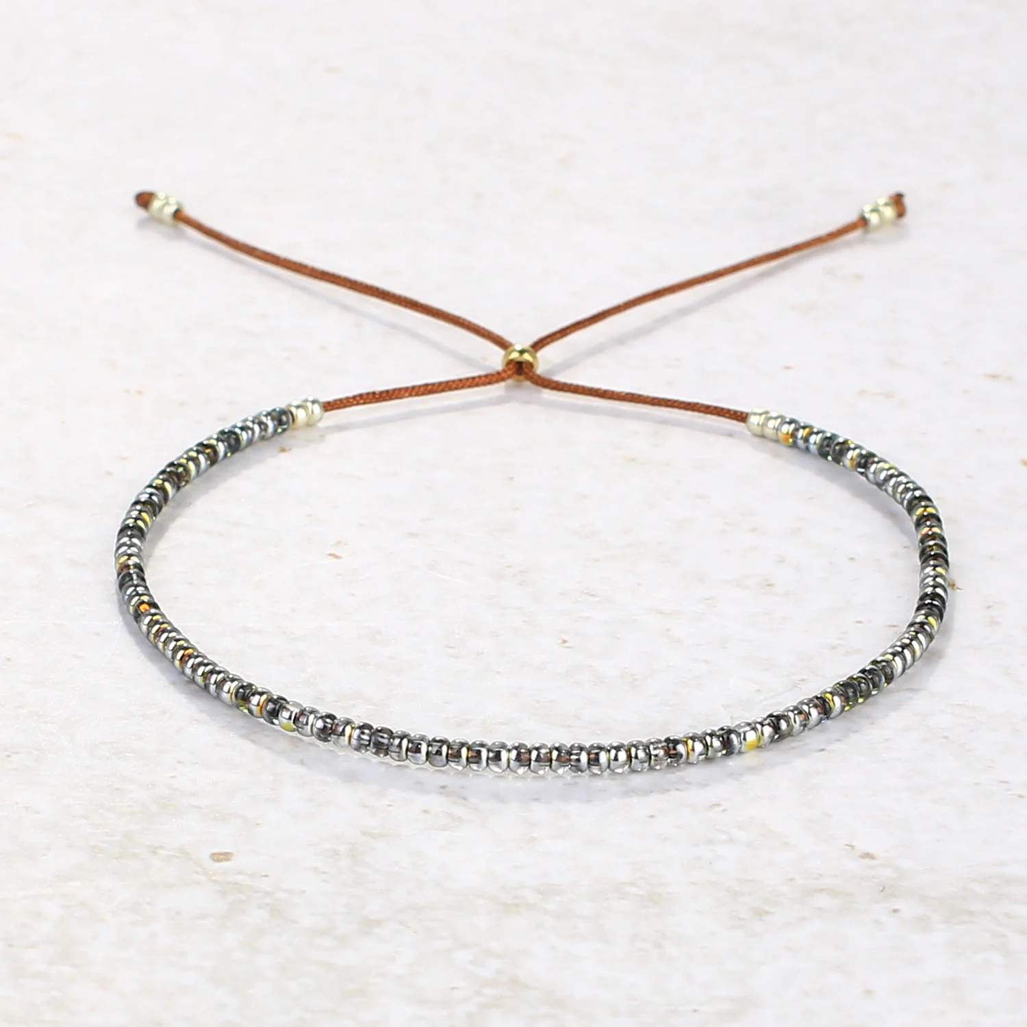 

QUANCHI Miyuki Bracelet Boho Friendship Thin Bangle for Women Handmade Seed Beads Bracelets Jewelry Wholesale-7J