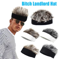 men women beanie wig hat fun short hair caps breathable soft for party outdoor tt88