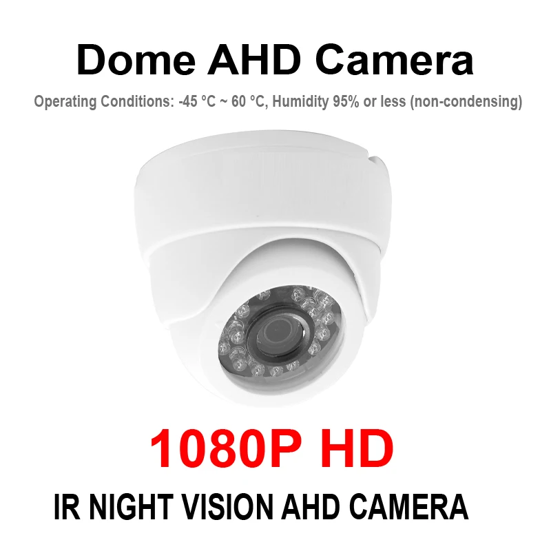 JIENUO 1080P AHD камера 2mp купольная аналоговая камера видеонаблюдения высокого разрешения инфракрасного ночного видения CCTV Камера Безопасности Hd домашние камеры