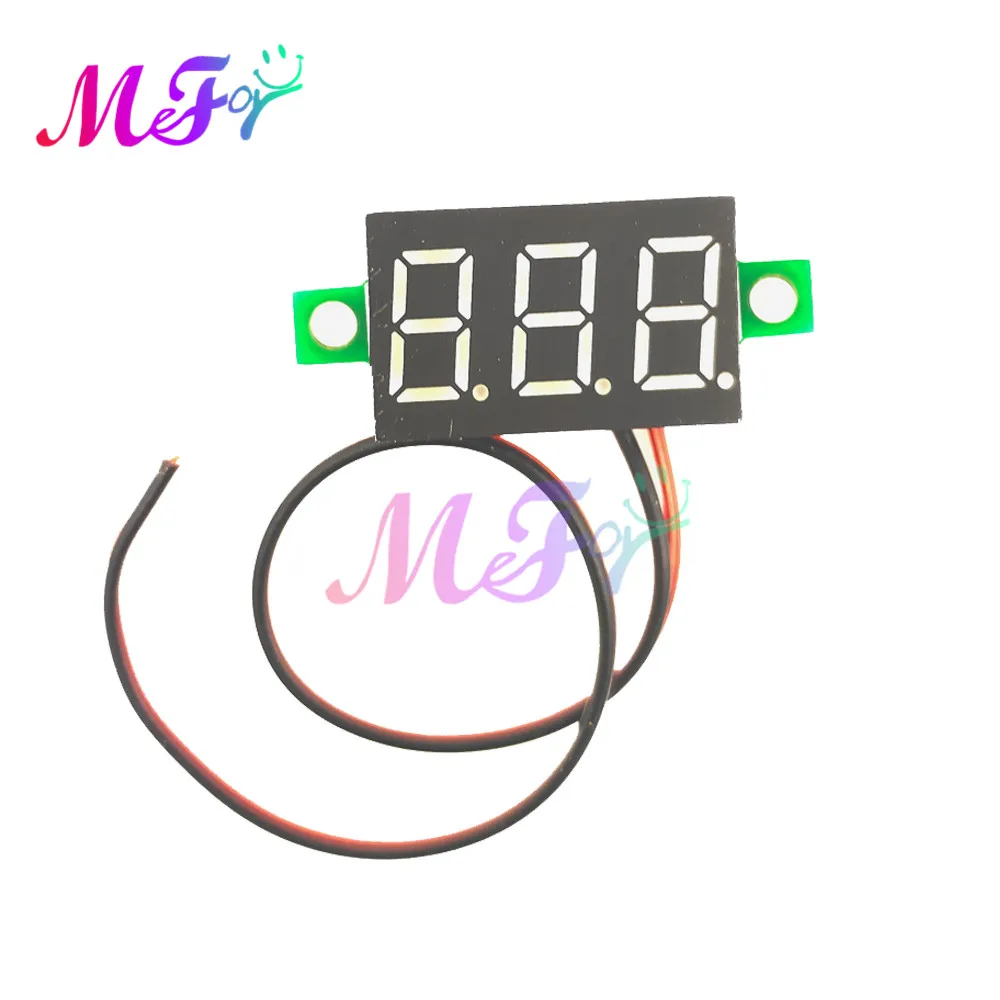0 36 дюймов DIY Мини вольтметр Тесты er цифровой Напряжение Батарея постоянного тока