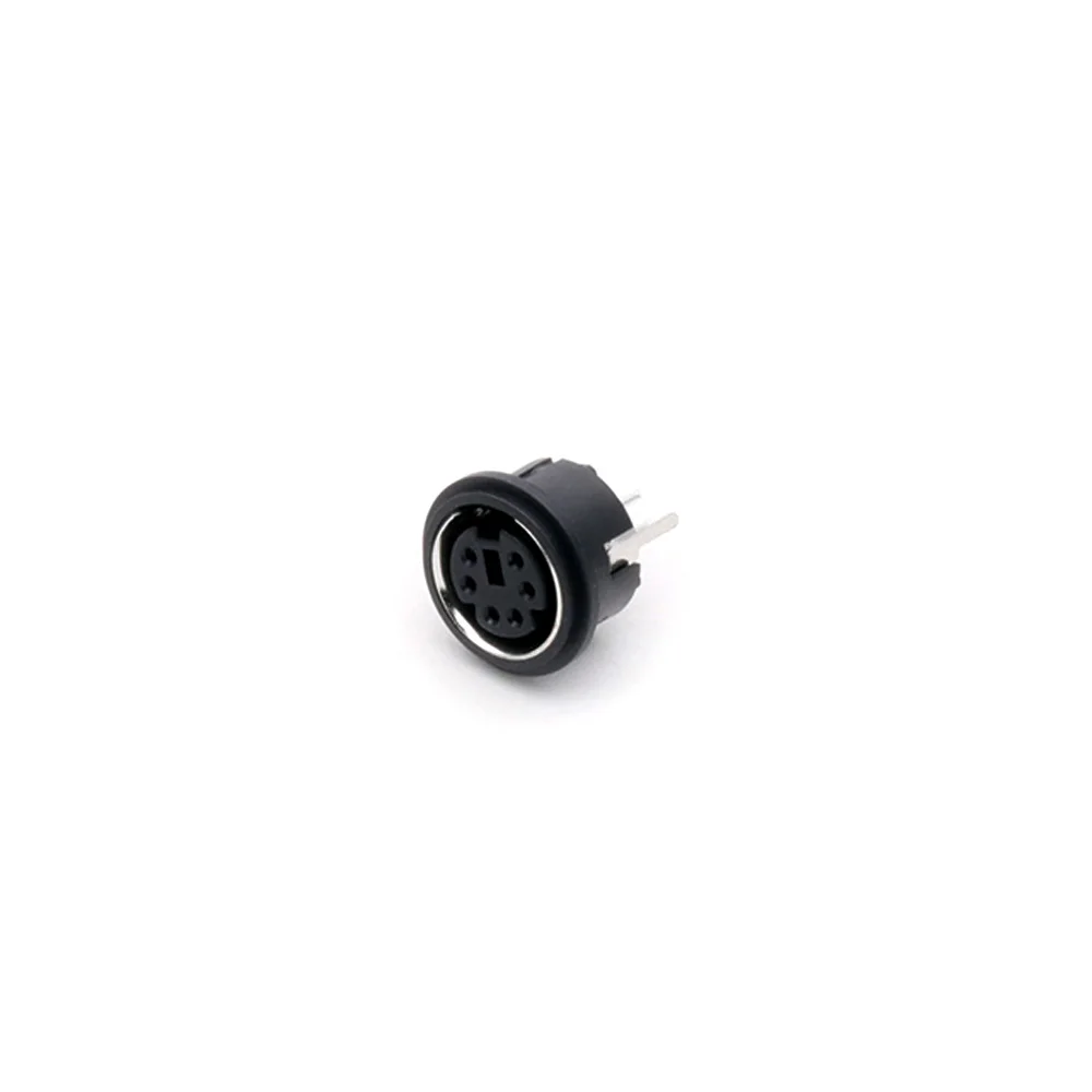 Переходник Mini DIN Female 6 контактов PS2 Jack S 20 шт. 180 градусов для пайки 100 | Обустройство