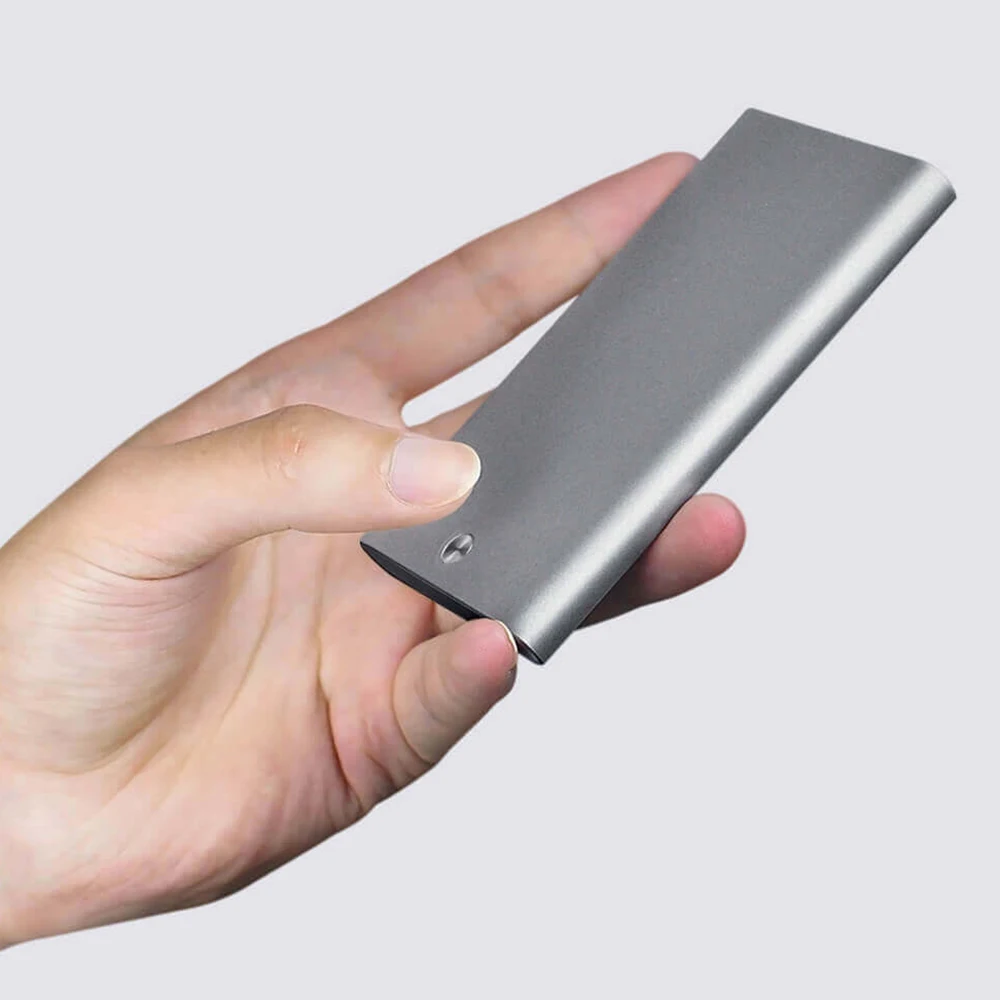 Горячая Xiaomi Youpin MIIIW держатель для карт из нержавеющей стали серебристый алюминиевый чехол для кредитных карт для женщин и мужчин ID карта коробка чехол Карманный Кошелек