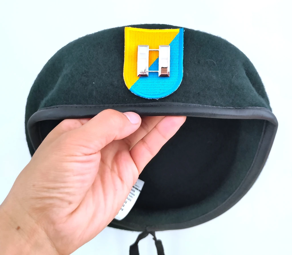 Американская армия США 8 я группа спецназа шерстяной зеленый берет офицерская