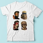 Забавная Мужская футболка с изображением рисунков ниндзя Ренессанса, белая Повседневная футболка, классная футболка Микеланджело Рафаэлло и да Винчи