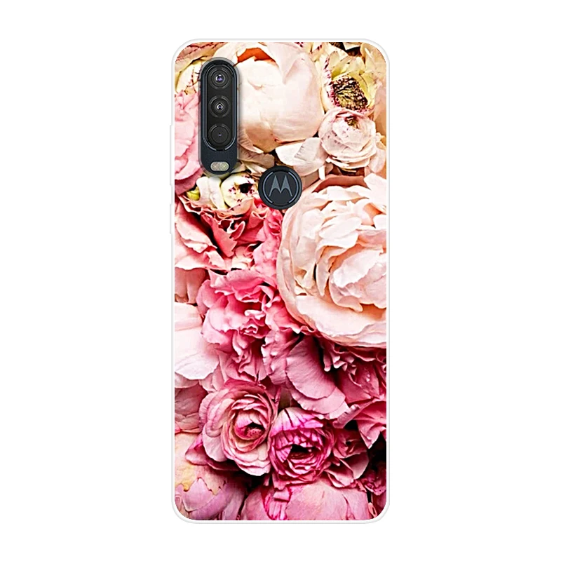 47 Для Motorola One Action чехол 6,3 ''мультяшная мягкая ТПУ Силиконовая задняя крышка для MOTO One Action OneAction чехол для телефона funda One Vision - Цвет: 47