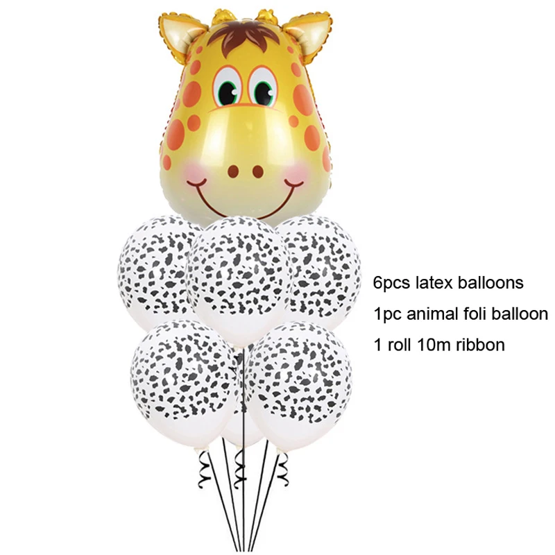 Набор мультяшных фотографий украшение для дня рождения фольгированные