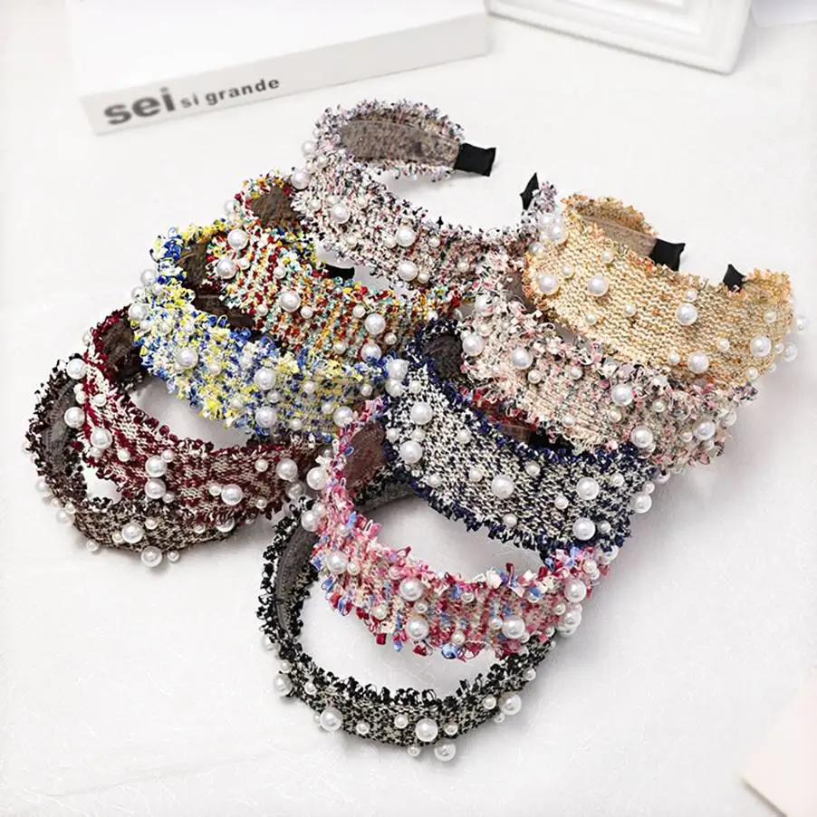 

1PC Cute Flower Dots Stripe Printed Bunny Rabbit Ear Ribbons Hair Bands Metal Wire Headband Headwear For Women Girls
