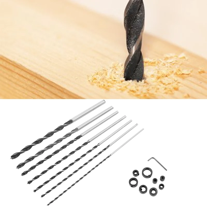 

Деревообрабатывающий три сверло с точечной фиксацией позиционирования инструмент сверло предел зажимное кольцо набор