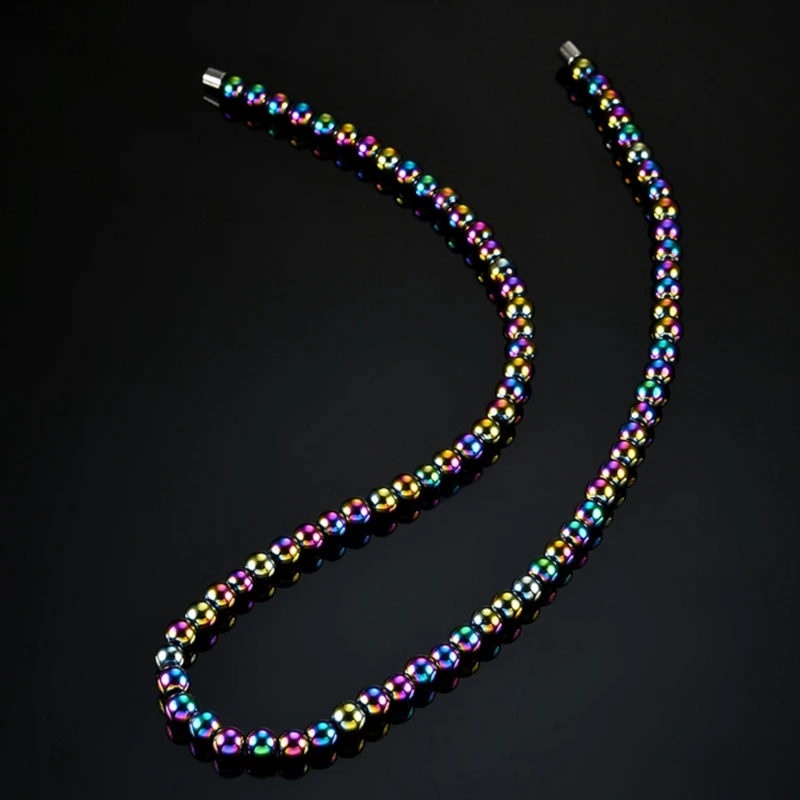 

Hematite Necklace With Magnetic Therapy Healing Health Unisex Jewelry Colorful