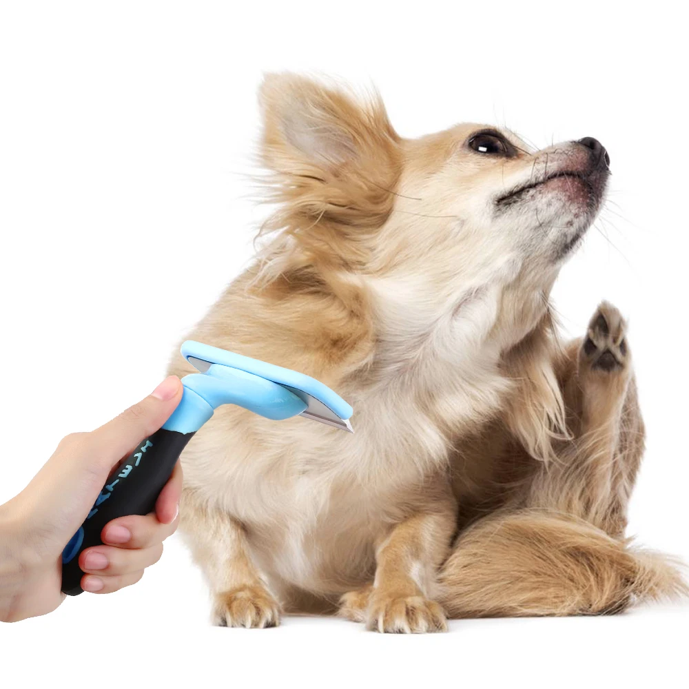 

Pet Grooming Brush Pet Deshedding Tool Pet Little Slicker Brush Deshedding Tool Little Comb Grooming Brush for Dog Cat