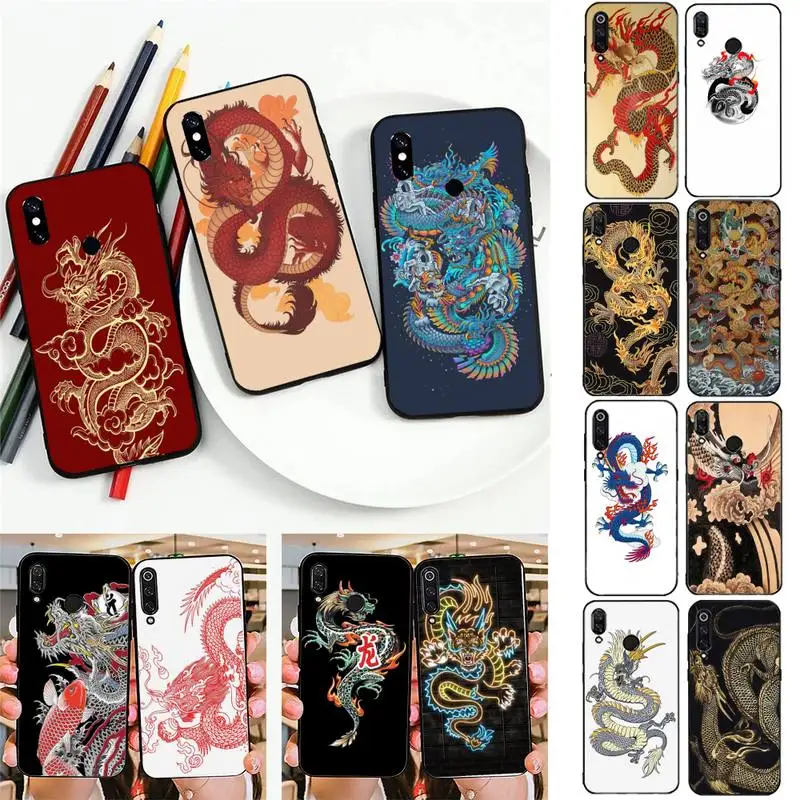 

Animal Red Dragon Painted Phone Case CaseFor Redmi note 8Pro 8T 6Pro 6A 9 Silicone Fundas for Redmi 8 7 7A note 5 5A note 7 Capa