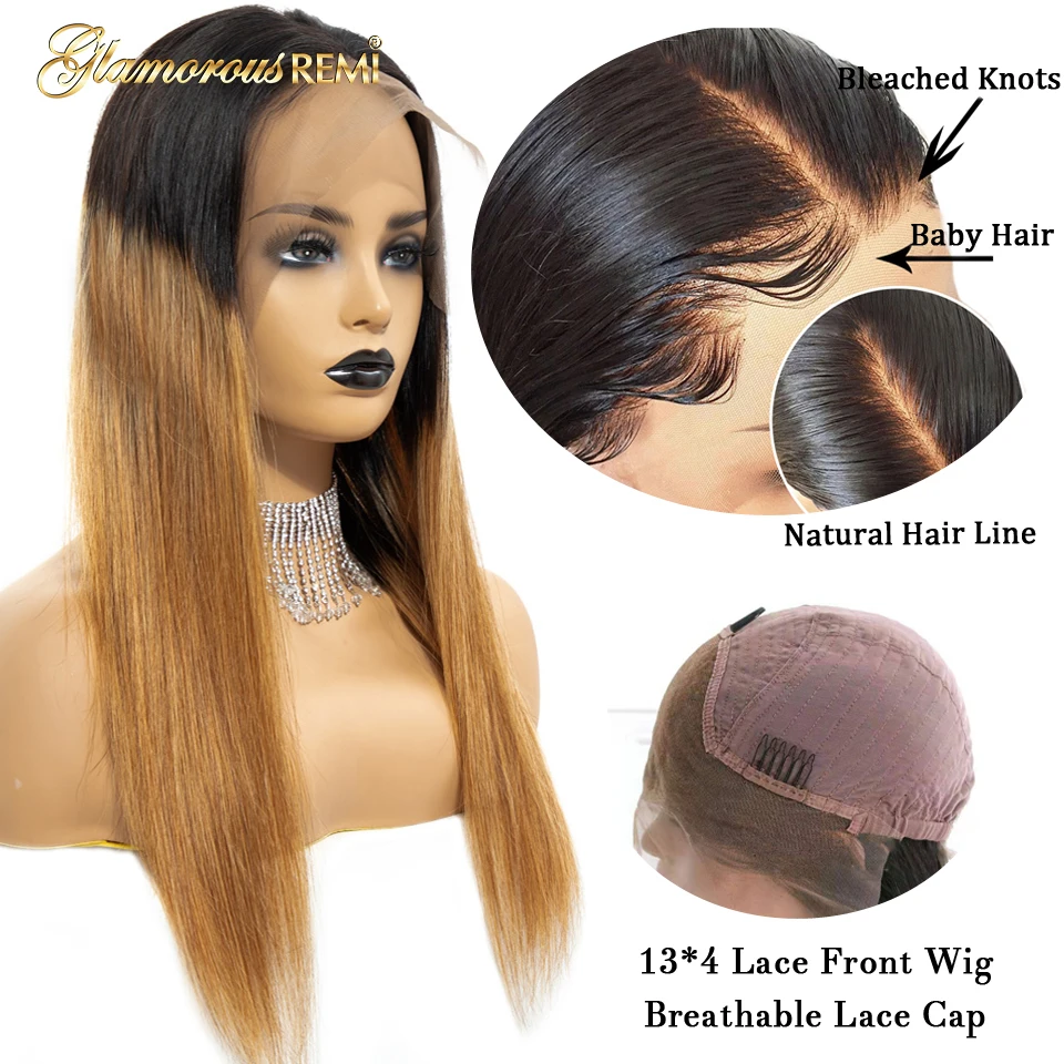 Омбре 1B 27 прямые человеческие волосы на кружеве длинные Wigs13* 4 парик на кружеве для женщин предварительно выщипанные отбеленные узлы с детскими волосами