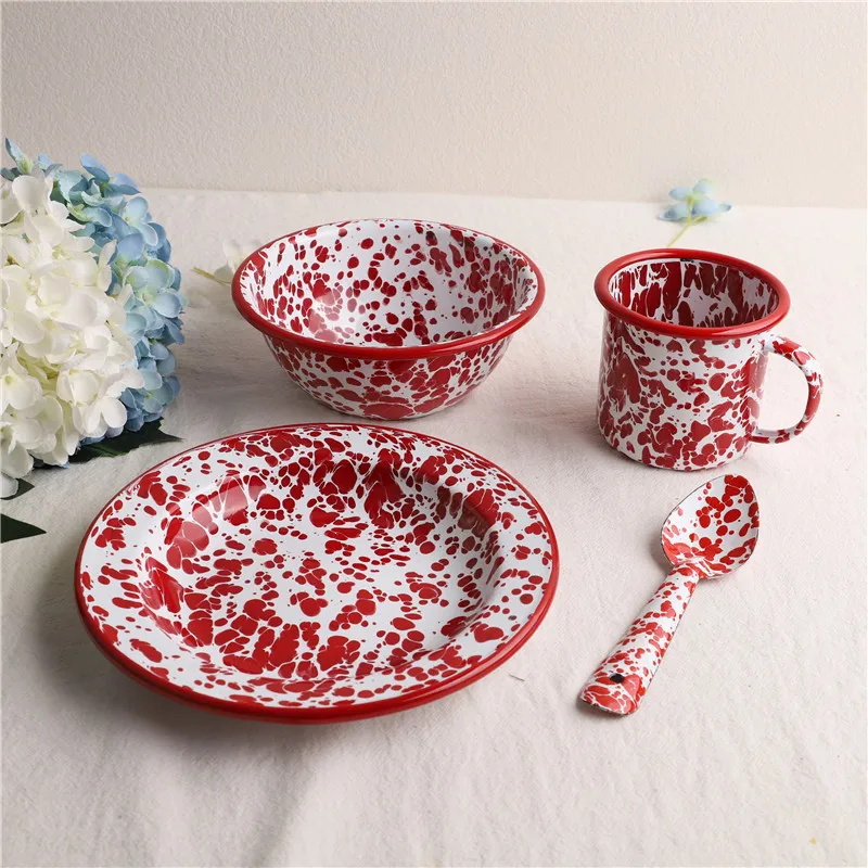 Экспортируется в Америку искусство эмаль Красные Брызги зернистость для салата