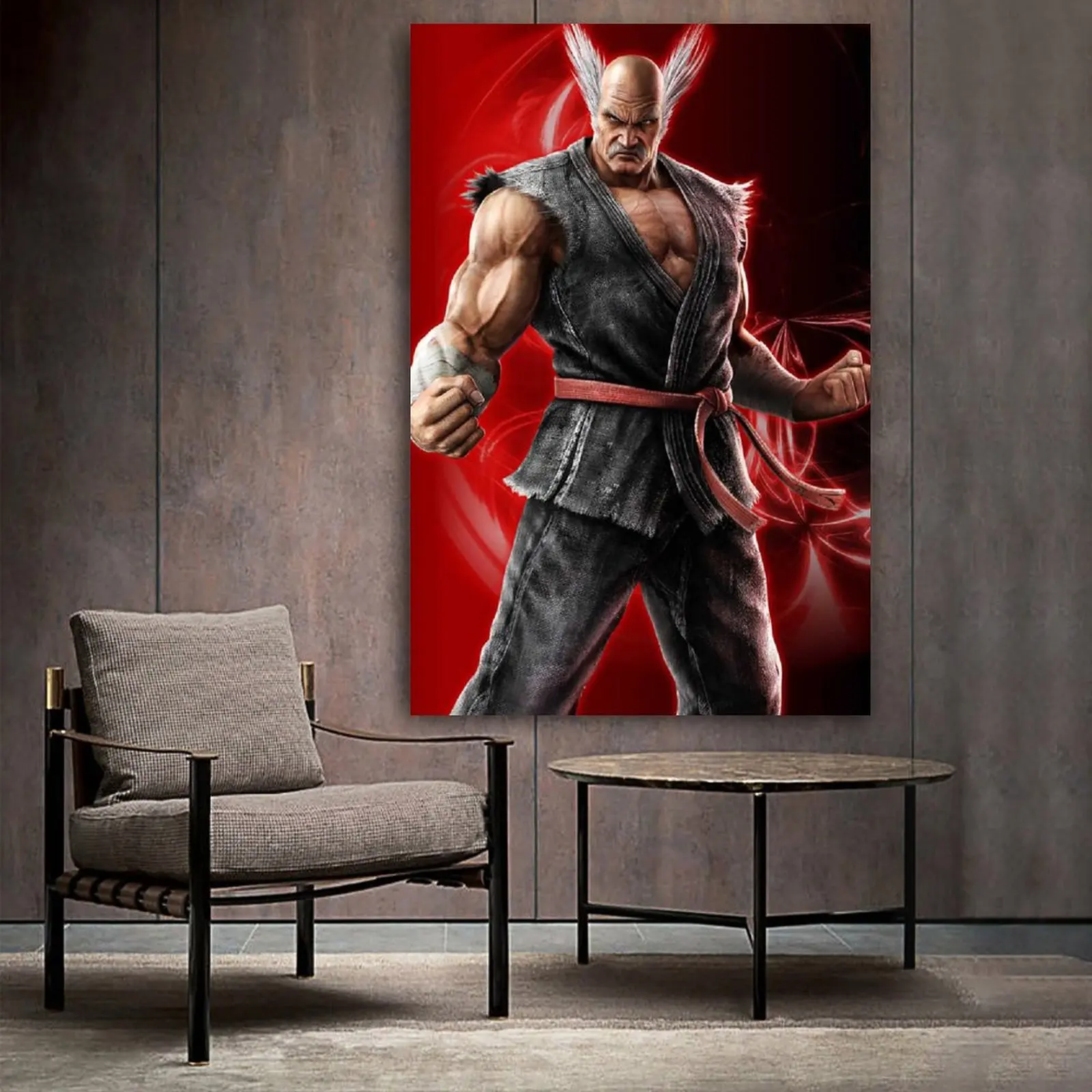 

Текстильный художественный постер Tekken 3 игры хэйхачи, настенный художественный принт, современные декоративные постеры для семейной спаль...