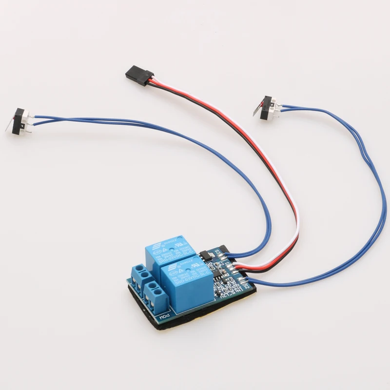 1PC Brushed Motor Forward Reverse Rotation Controller Relay Module Dual-way Stopper Limit Switch for RC Aircraft 5-12V Receiver