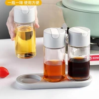 glass sealed oil can household kitchen tank pour artifact automatic opening and closing small bottle vinegar bot