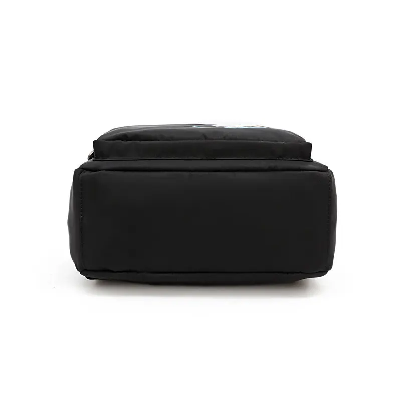 Брендовые мини-рюкзаки для девочек с вышивкой в виде животных черный Оксфордский