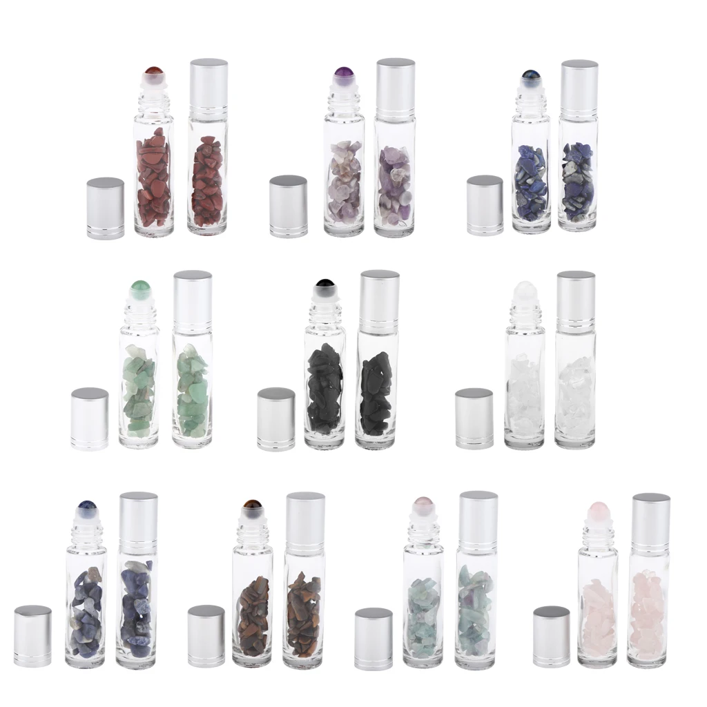 10 мл рулон на бутылках чистые стеклянные пустые бутылки 2 шт. с металлической