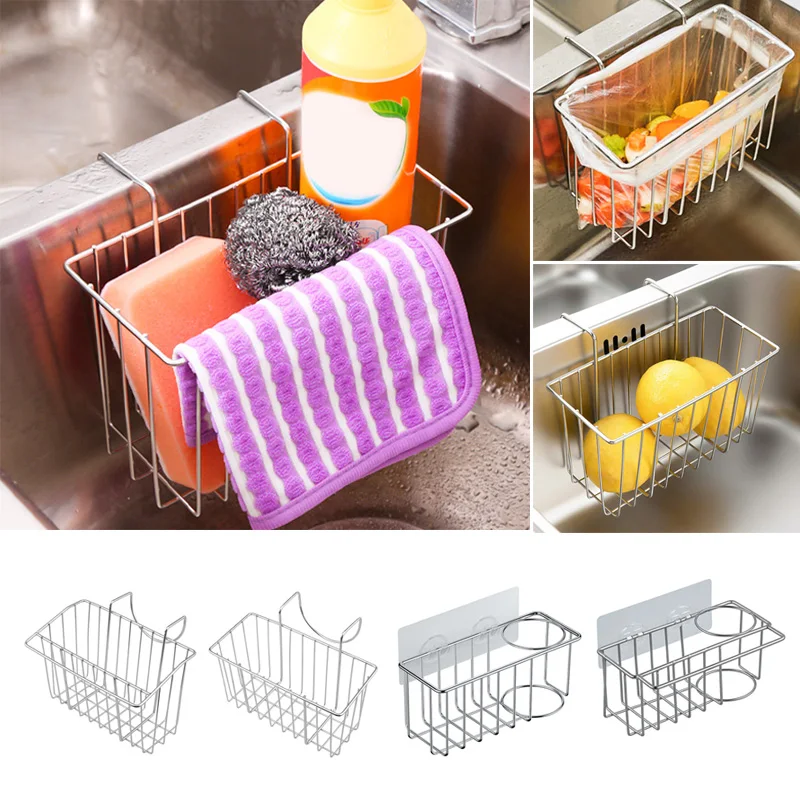 

1 шт кухонная раковина из нержавеющей стали корзина для хранения висит дренажная стойка раковина для ванной комнаты хранения Организатор д...