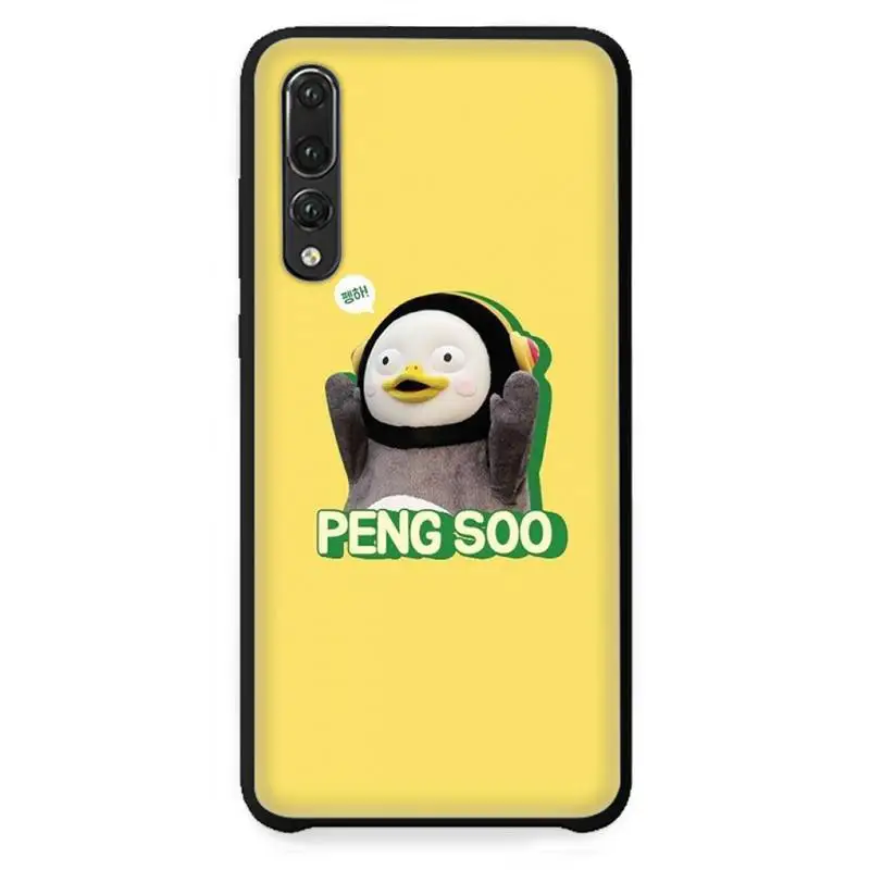

cute animal Penguin Pengsoo Phone Case For huawei P 30 40 20 lite pro smart 2019 honor 10 i lite 8x nova 5t mate 20 pro funda