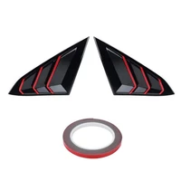 car window louver cover rear louver frame vent window decoration rear windshield side vent for honda civic 2016 2020