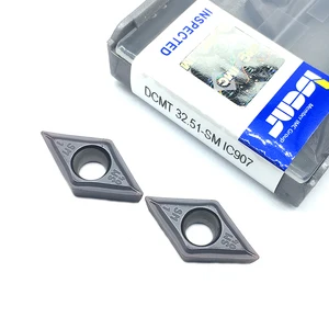 Токарный инструмент DCMT11T304 SM IC907 IC908, твердосплавная пластина dcmt11t308, режущий инструмент, токарная пластина, 10 шт.