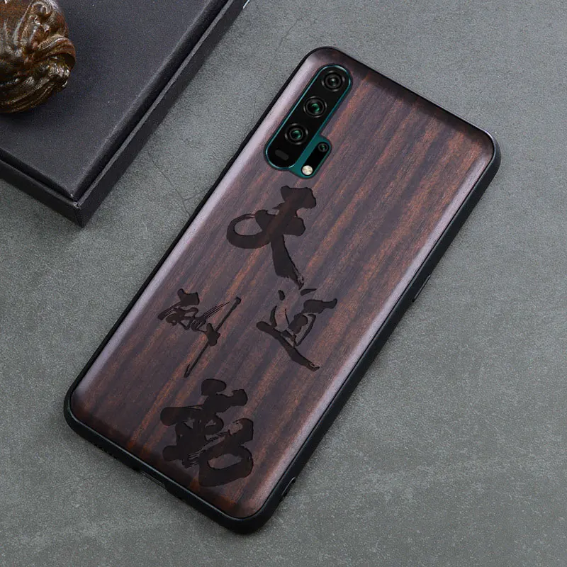 9 Чехол Honor 20 Pro черное дерево чехол для huawei Honor 20 резной ТПУ бампер Деревянный чехол для huawei Honor 20 Pro - Цвет: 9