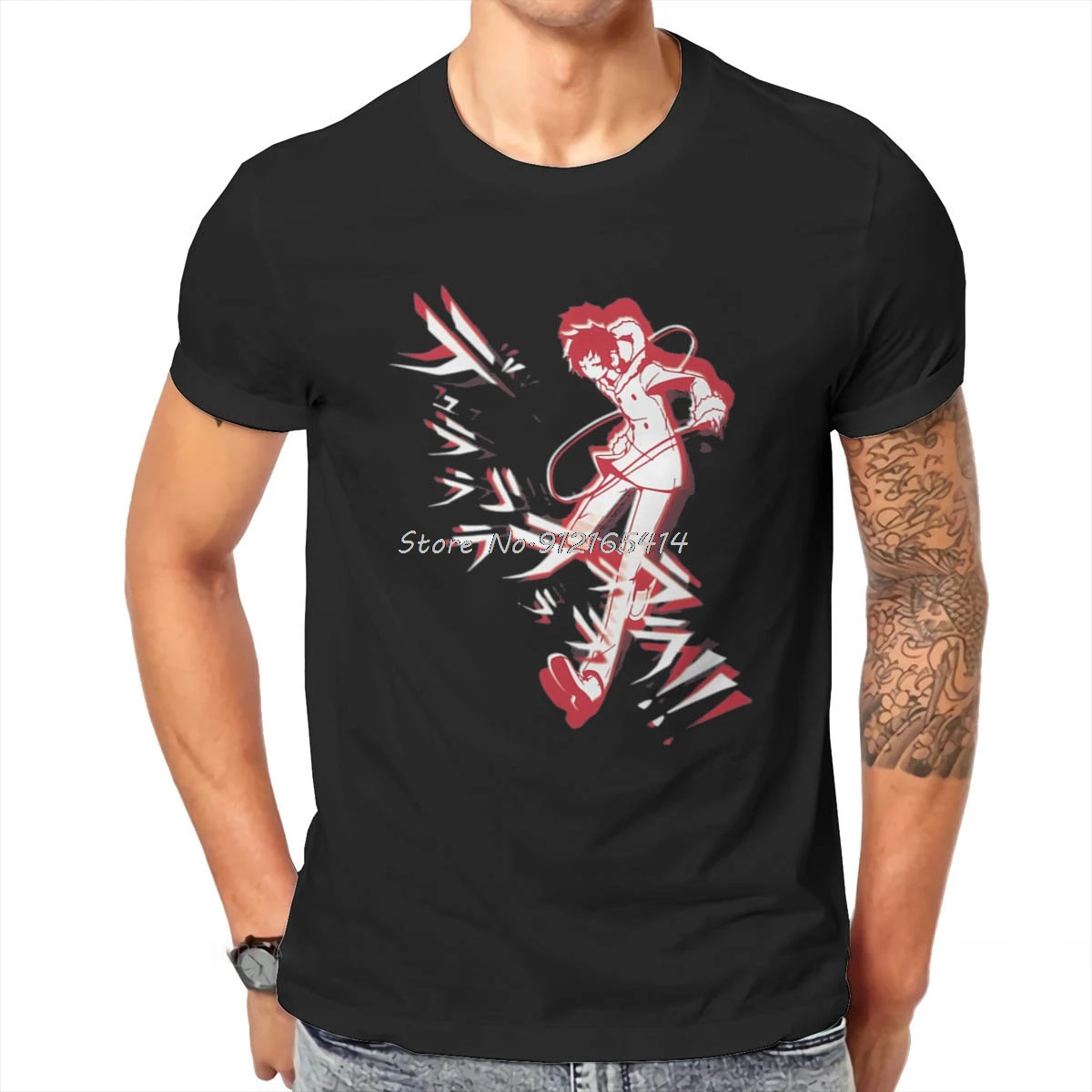 

Cool Durarara Japanese Suspense Urban Fantasy ACG Mikado T Shirt Vintage O-Neck TShirt Top Sell Harajuku Men's Short Sleeve