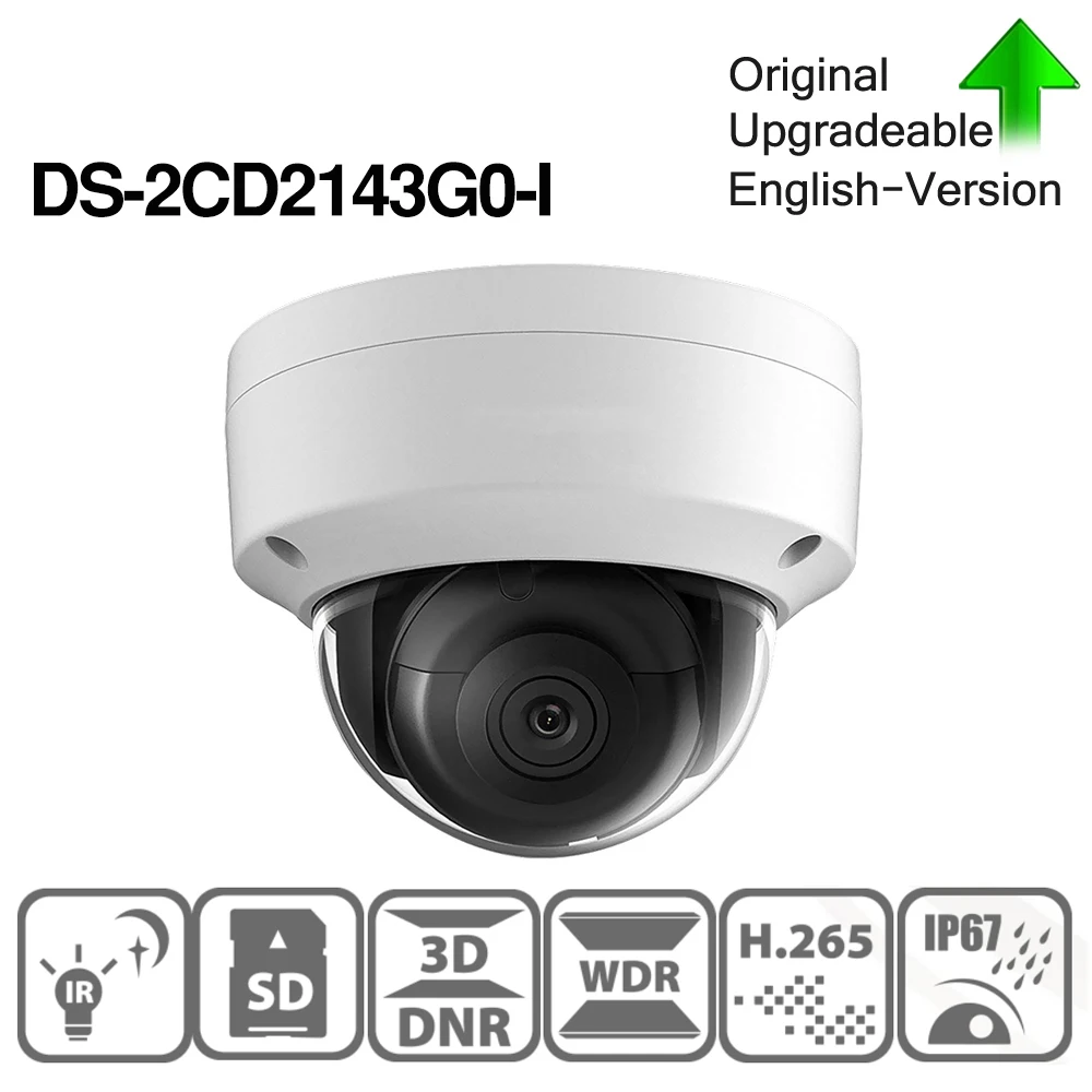 Предварительная продажа Hikvision DS 2CD2143G0 I оригинальный IP Камера 4MP Сетевая купольная