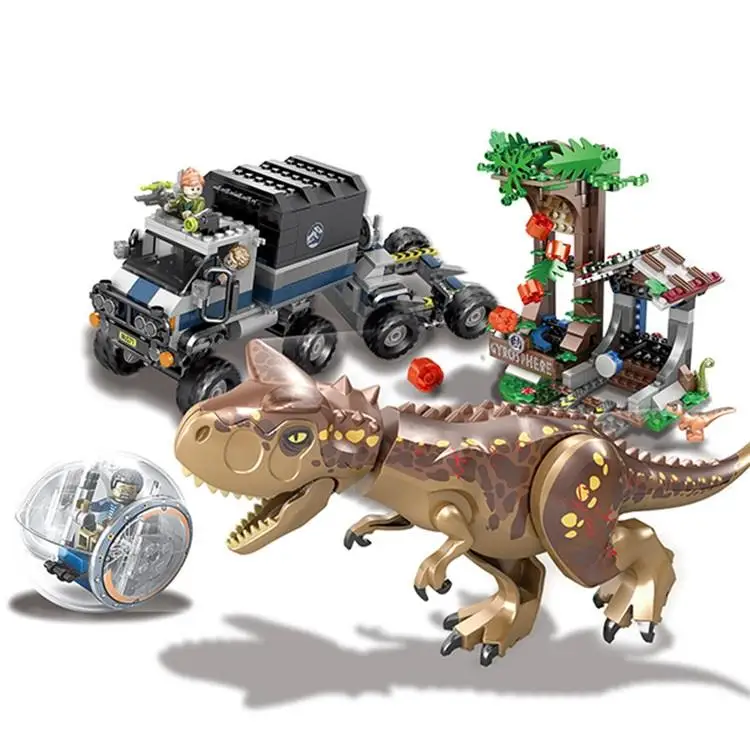 Совместимость 75929 Юрский Мир 2 carnoaurus Gyrosphere Escape строительные блоки игрушки для