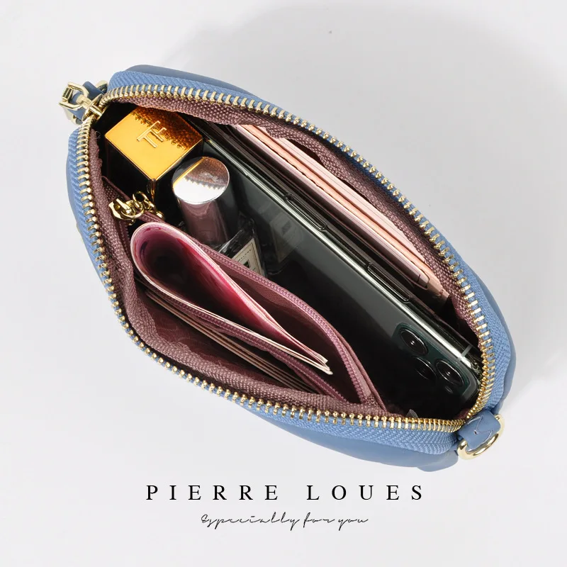 

YIZHONG Leather Small Lady Crossbody Bag for Women Bags Single Shoulder Bag Multifunction Make Up Bags Fashionable Purses Sacos